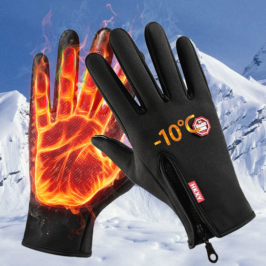 Gants d'Hiver Chauffants Tactiles - Pour Homme et Femme, Cyclisme, Moto et Conduite