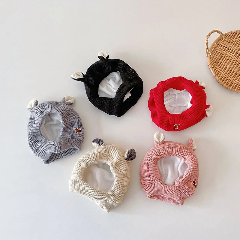 Bonnet Tricoté pour Bébé - Tuque d'Hiver Mignonne pour Nouveau-né Garçon et Fille