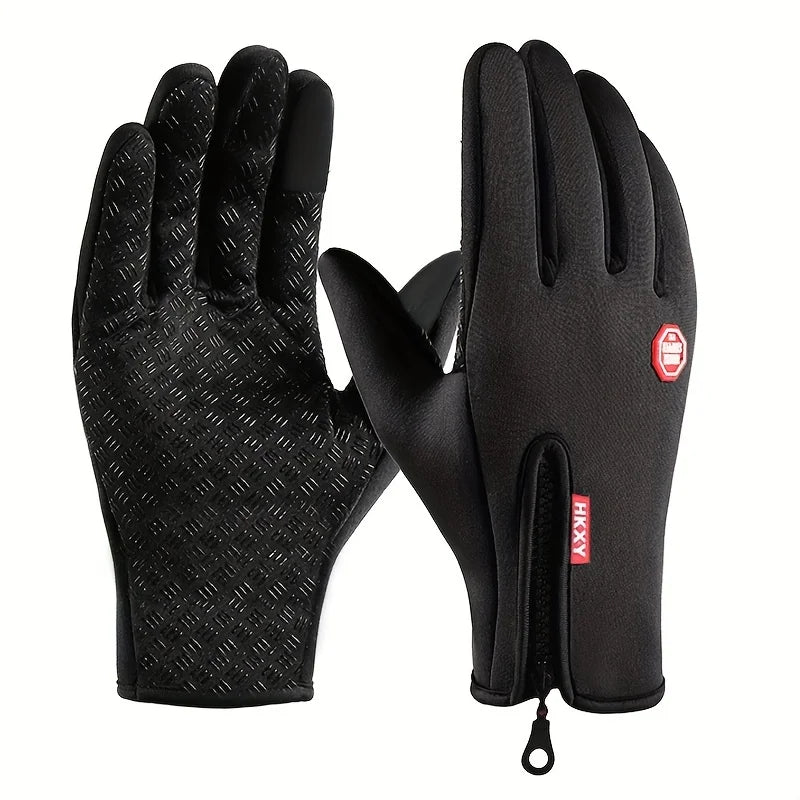 Gants d'Hiver Chauffants Tactiles - Pour Homme et Femme, Cyclisme, Moto et Conduite
