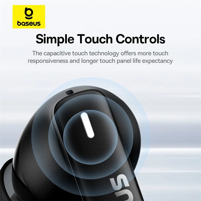 Écouteurs Sans Fil Baseus Bowie E19 - Bluetooth 5.3, Basses Puissantes, Étanche IPX5